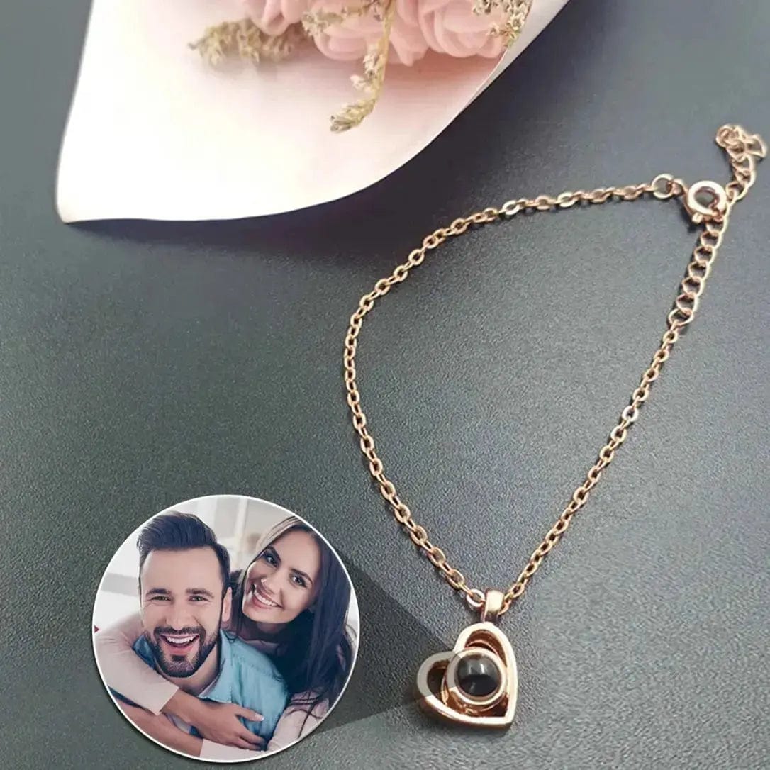 Customized Projection Photo Necklace Bracelet Keychain