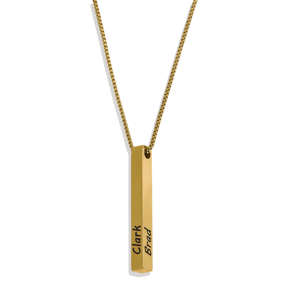 Pillar Bar Personalized Necklace