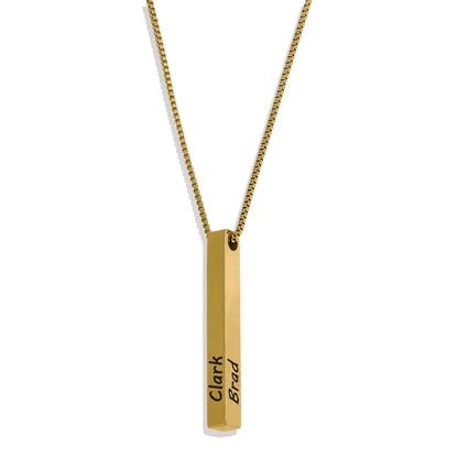 Pillar Bar Personalized Necklace