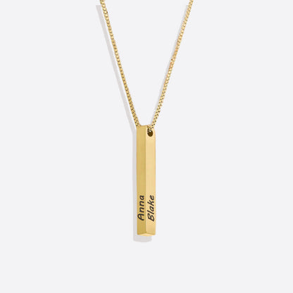 Pillar Bar Personalized Necklace