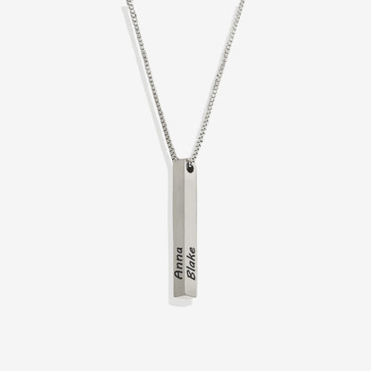 Pillar Bar Personalized Necklace