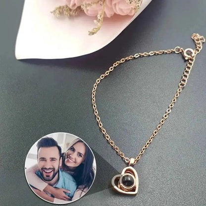 Personalized Projection Photo Jewelry Set