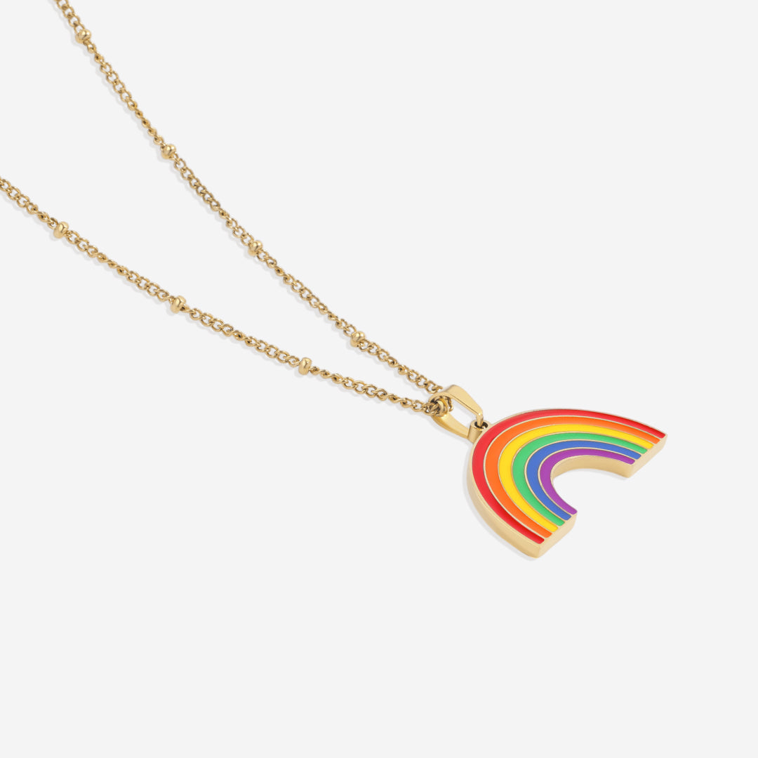 Custom Rainbow Pendant Necklace