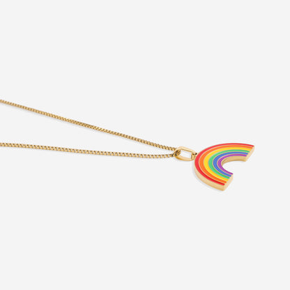 Custom Rainbow Pendant Necklace