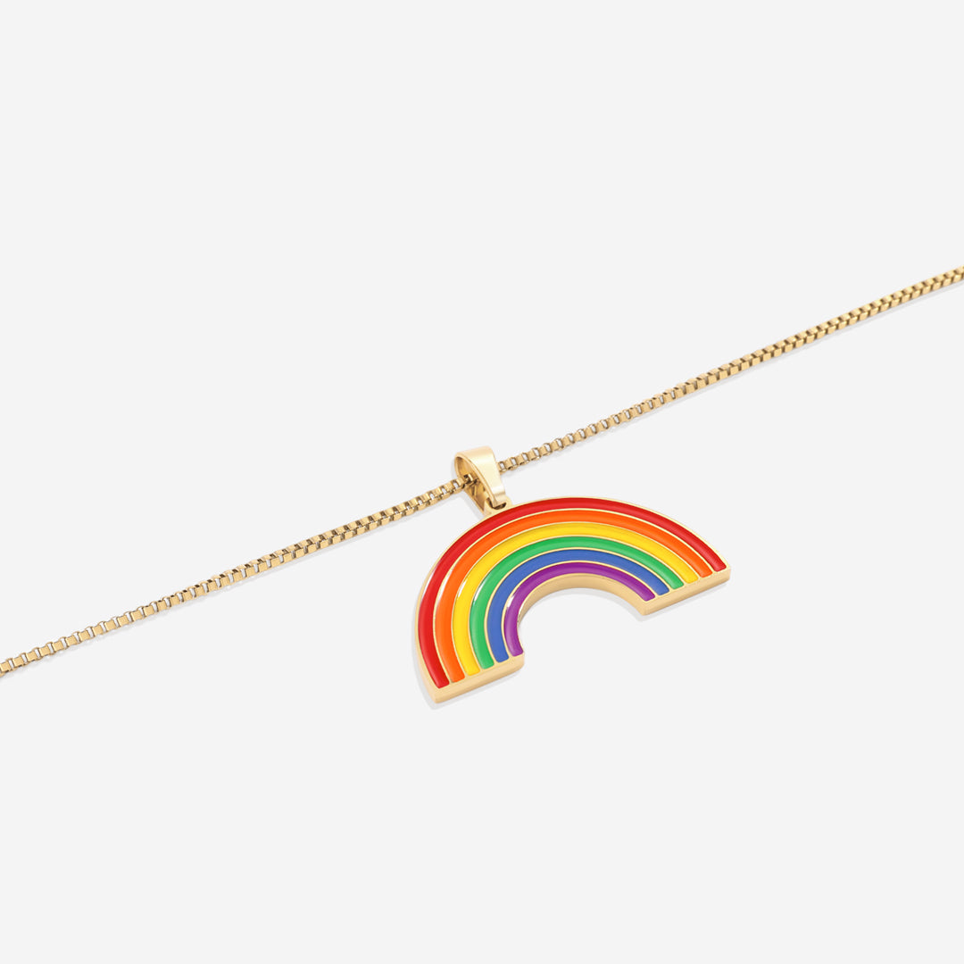 Custom Rainbow Pendant Necklace