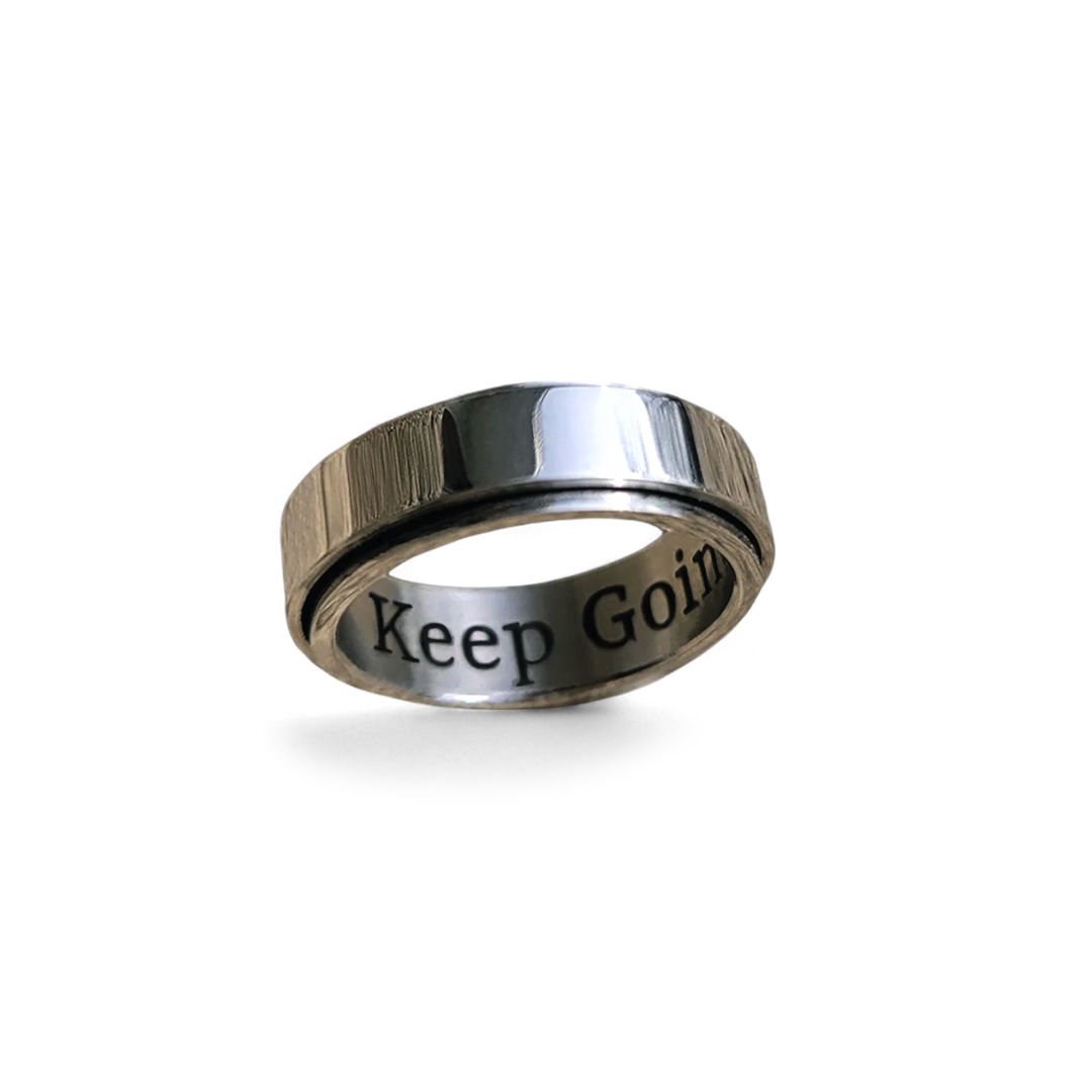 Custom Classic Block Fidget Ring