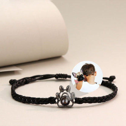 Customized Pet Paw Photo Bracelet