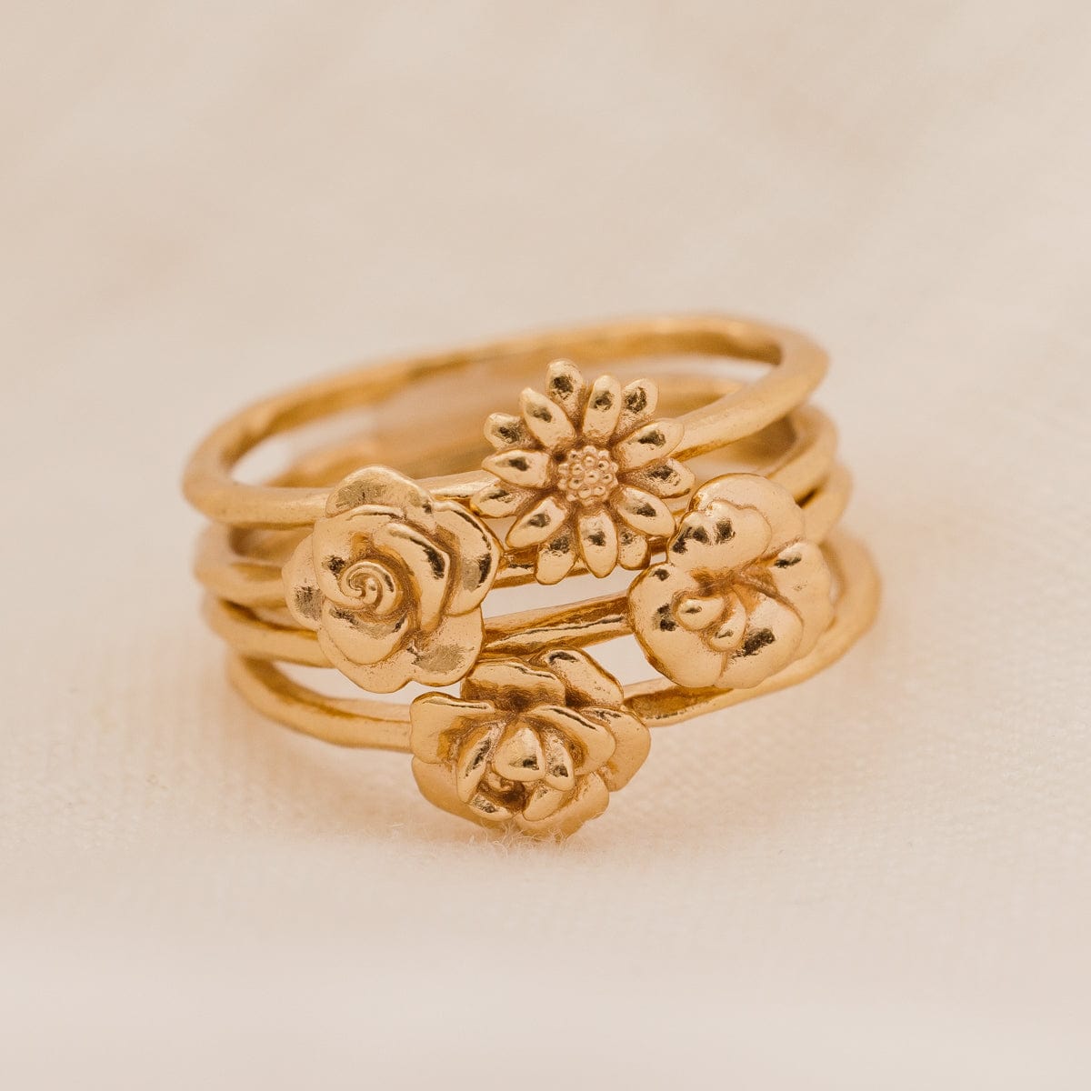 April Flower Ring