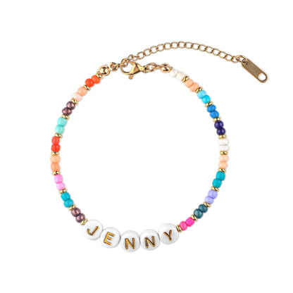 Personalized Beaded Name Bracelet