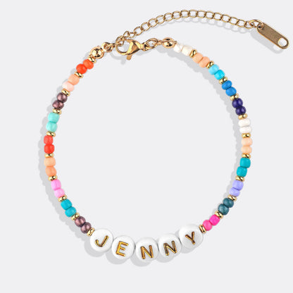 Personalized Beaded Name Bracelet