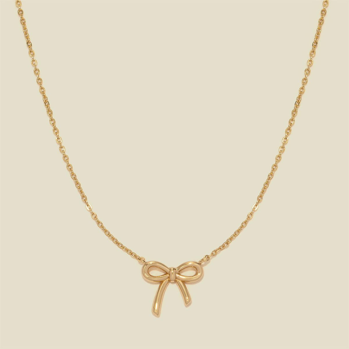 Personalized Bow Necklace