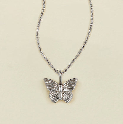 Personalized Butterfly Pendant Necklace