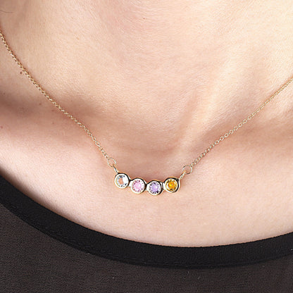 Personalized Birthstones Necklace