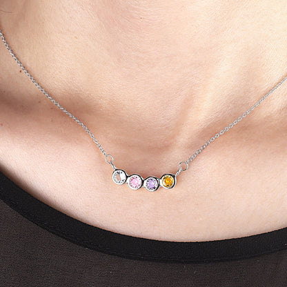 Personalized Birthstones Necklace