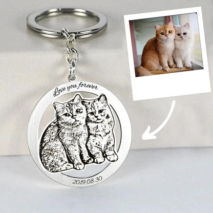 Personalized Engraved Necklace and Keyring