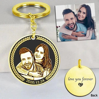 Personalized Engraved Necklace and Keyring