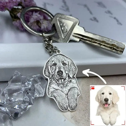 Personalized Engraved Necklace and Keyring