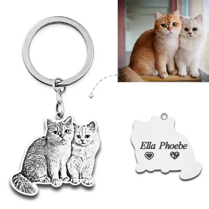 Personalized Engraved Necklace and Keyring