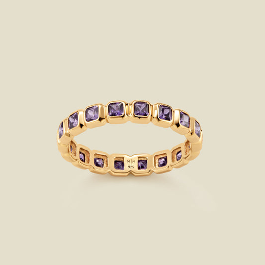 February Birthstone Eternity Ring