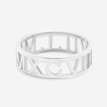 Customized Roman Numeral Ring