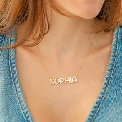 Personalized Balloon Name Necklace