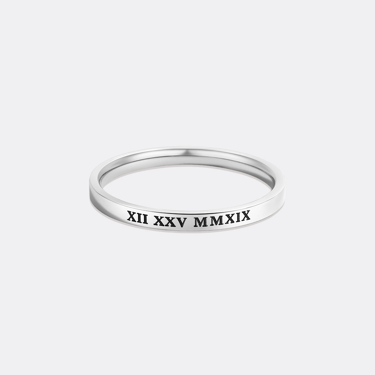 Personalized Roman Numerals Ring