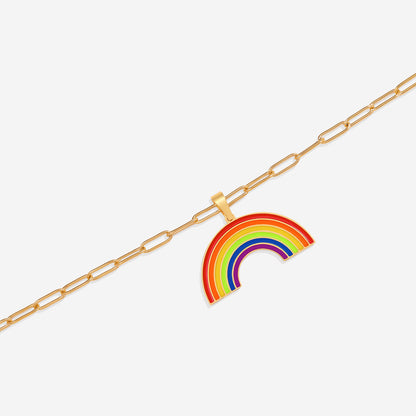 Custom Rainbow Pendant Necklace