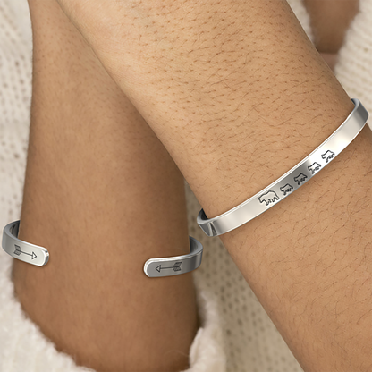 Engraved Mama Bear Cuff Bracelet