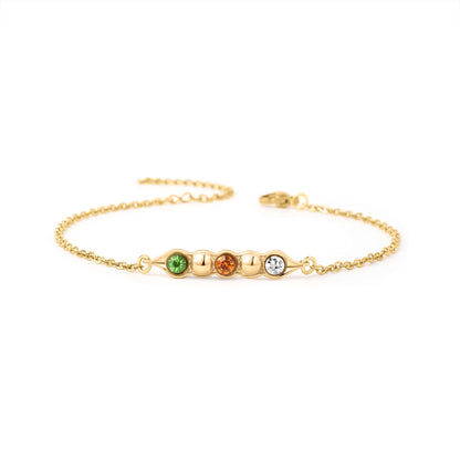 Birthstone Peas in a Pod Bracelet