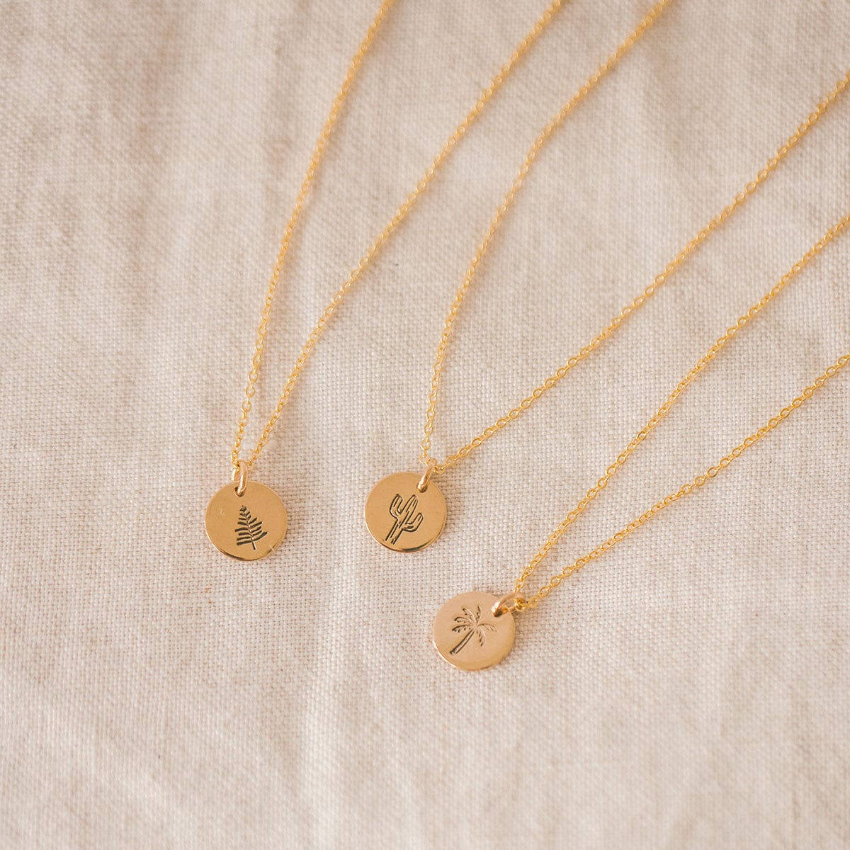 Personalized Grounded Disc Necklace