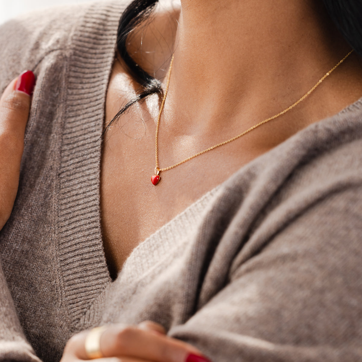 Personalized Heart Charm Necklace