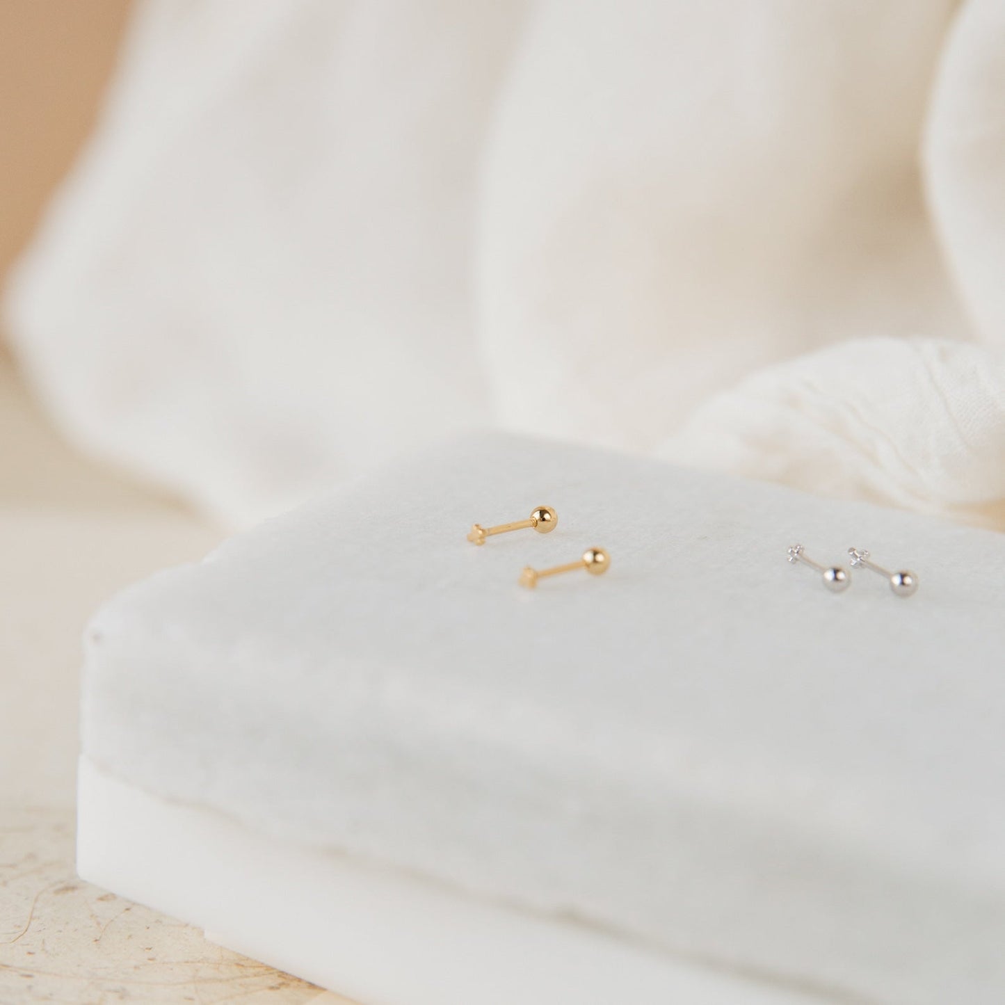 Tiny Cross Minimalist Earrings