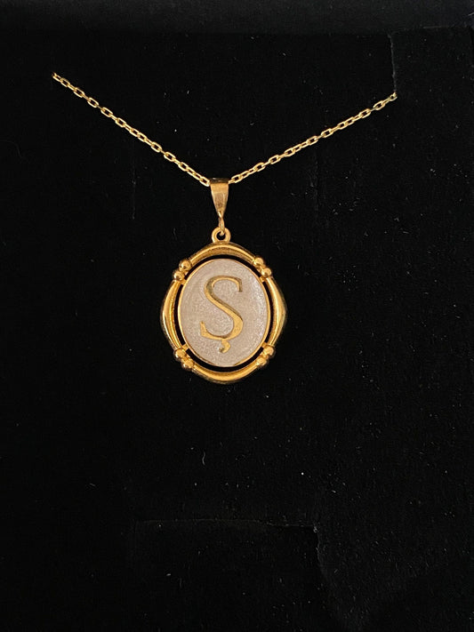 Custom Initial Necklace in Sterling Silver