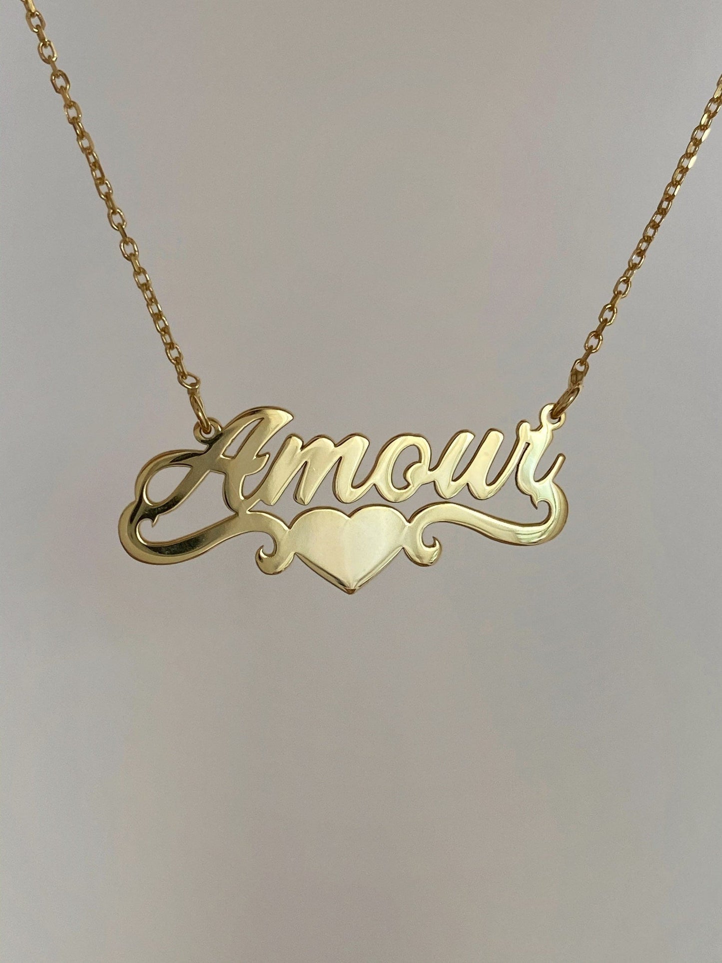 Personalized 14k Gold Name Necklace