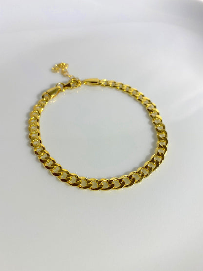 Sterling Silver Cuban Chain Bracelet