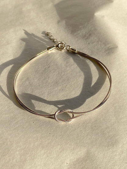 Dainty Love Knot Couple Bracelets