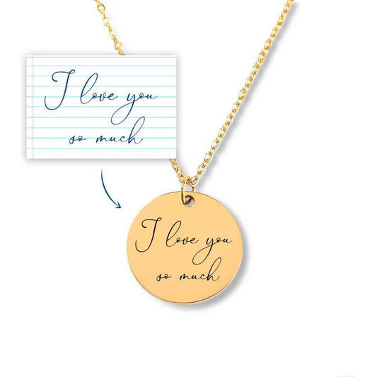 Personalized Handwritten Pendant Necklace