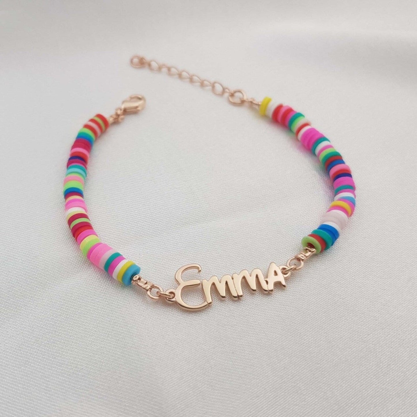 Custom Colorful Name Bracelet for Girls