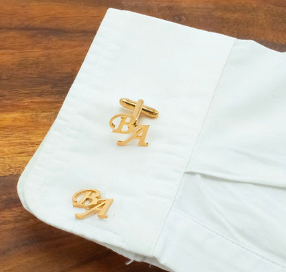 Personalized Initial Cufflinks for Men