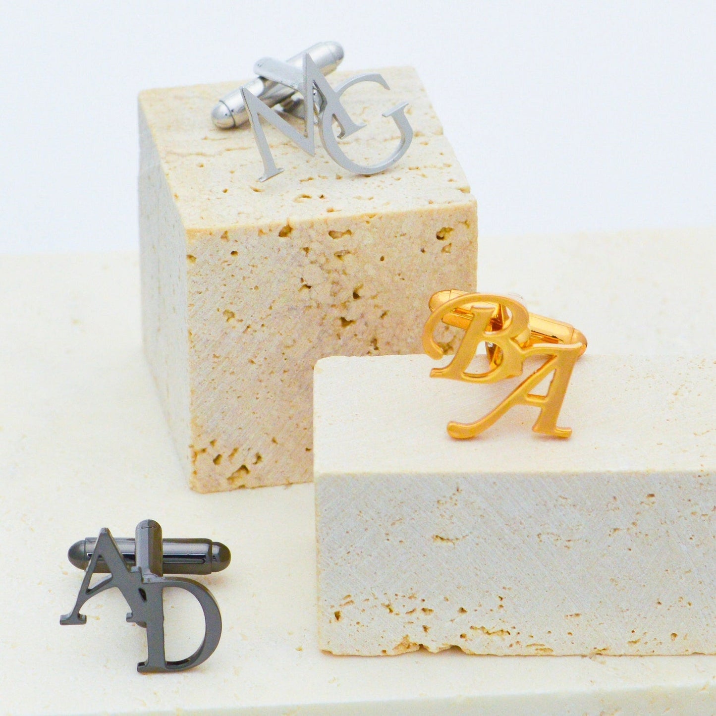 Personalized Initial Cufflinks for Men