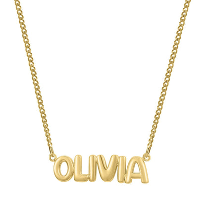 Personalized 3D Name Bubble Necklace