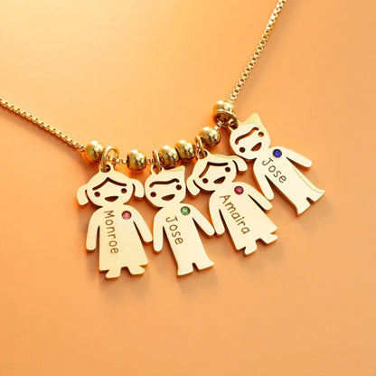 Personalized Birthstone Name Necklace