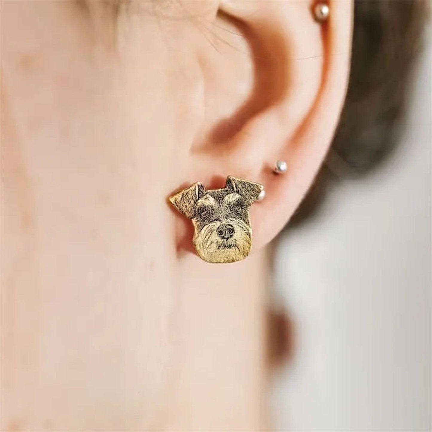 Personalized Minimalist Pet Earrings