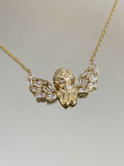 Sterling Silver Angel Wings Necklace