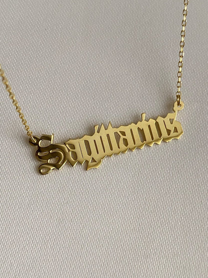 Personalized Zodiac Name Necklace