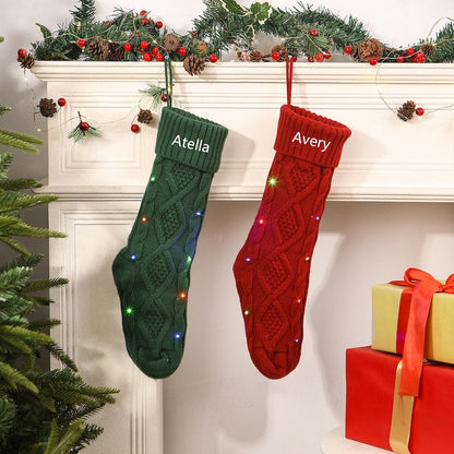 Personalized LED Christmas Stocking