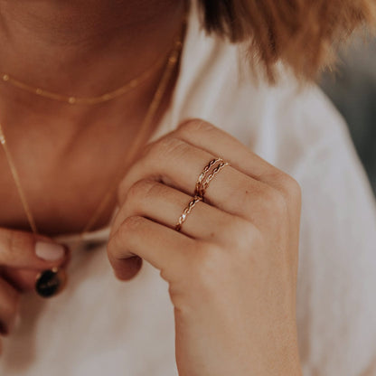 Personalized Laurel Ring