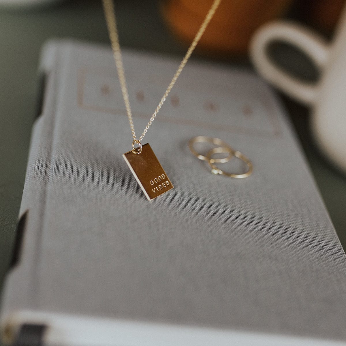 Personalized Rectangle Necklace