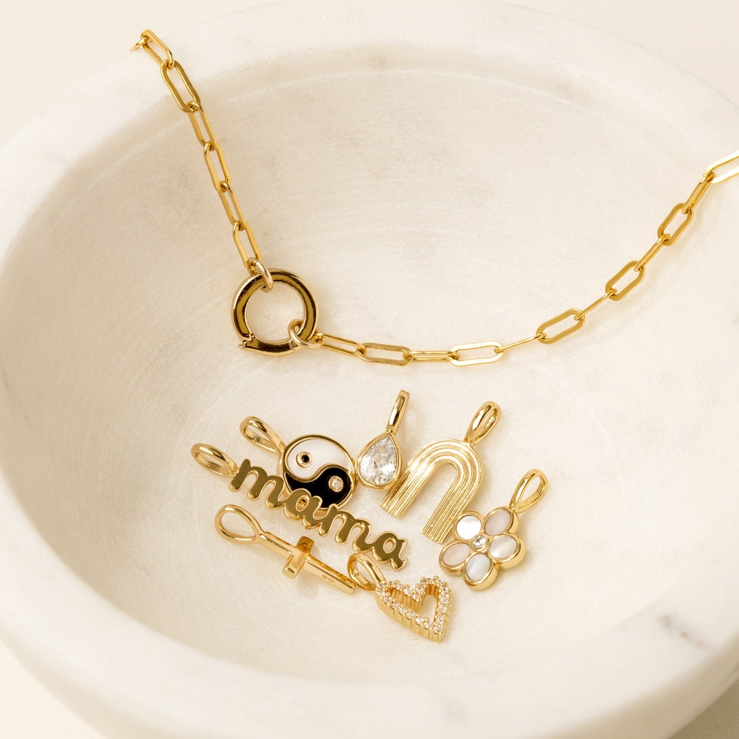 Personalized Mama Charm Necklace