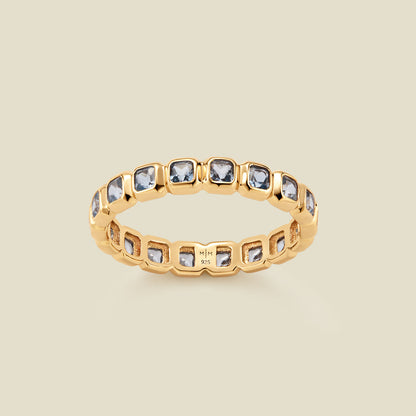 Custom March Birthstone Eternity Ring